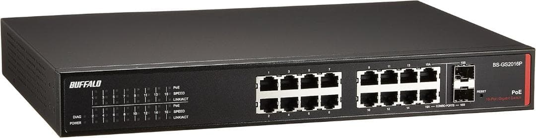 BUFFALO レイヤー2 Giga PoE スマートスイッチ