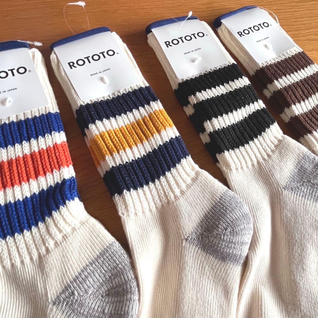 ROTOTO コースリブオールドスクールソックス M25-27cm 靴下　４足