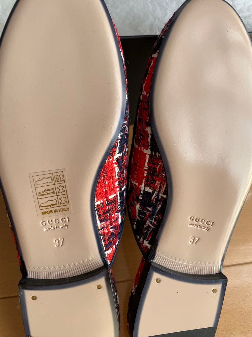 美品【GUCCI】ツイードスリッポン　24cm