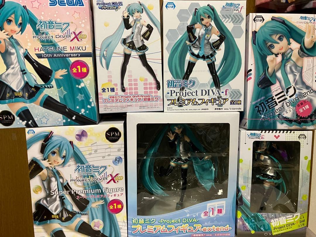 初音ミク フィギュア プライズ品まとめ売り 7種セット DIVA系