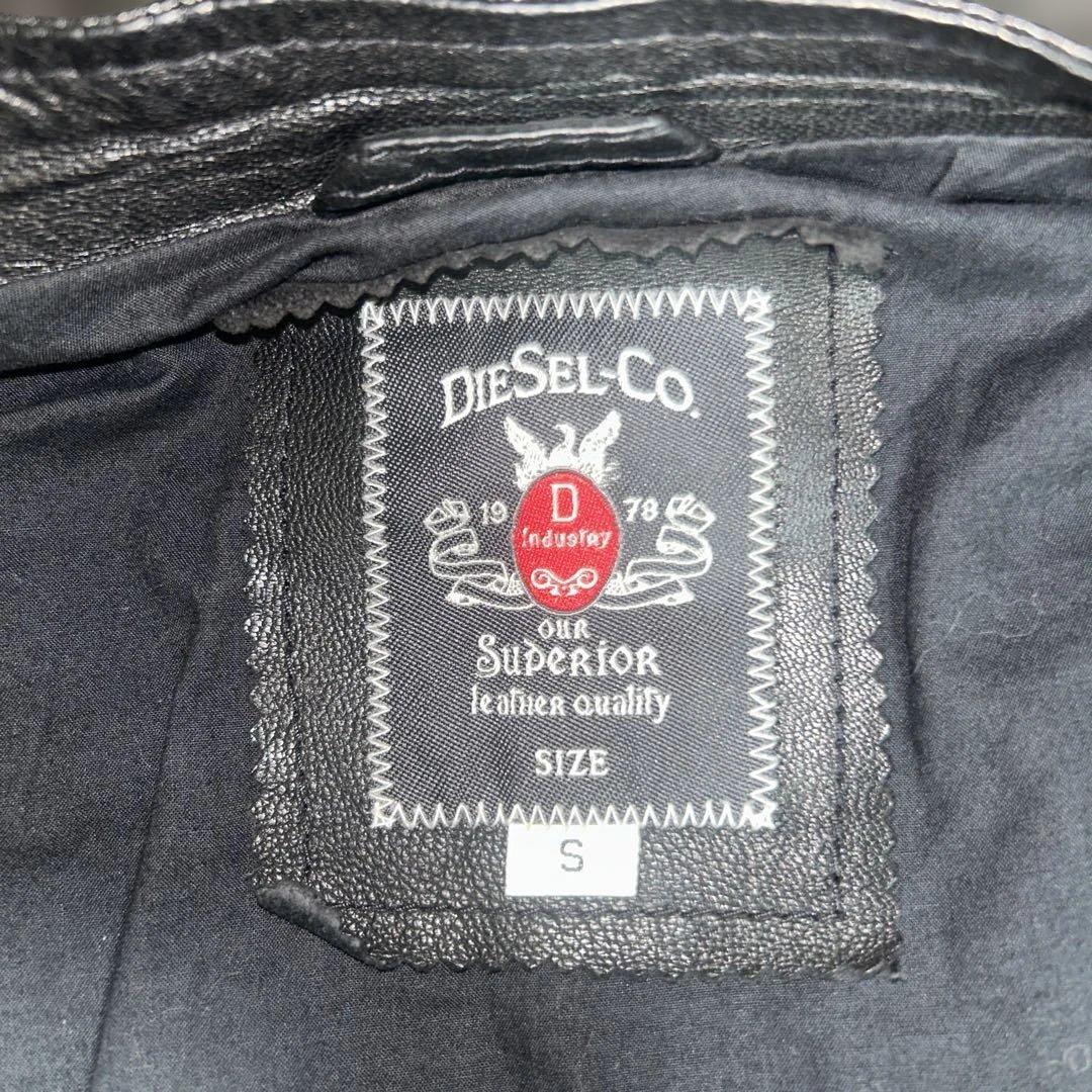 たい！DIESEL レザージャケット　シングルライダース　ゴートレザー