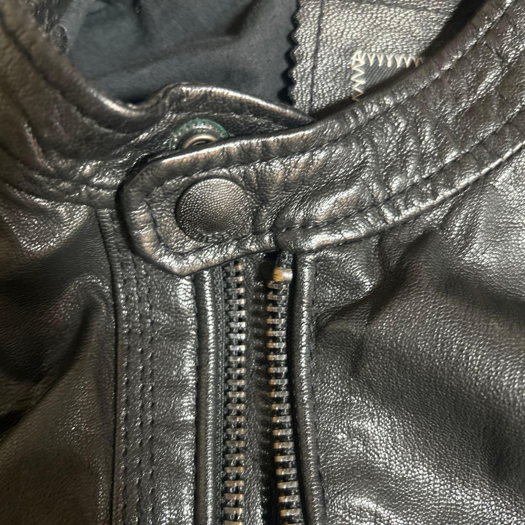 たい！DIESEL レザージャケット　シングルライダース　ゴートレザー