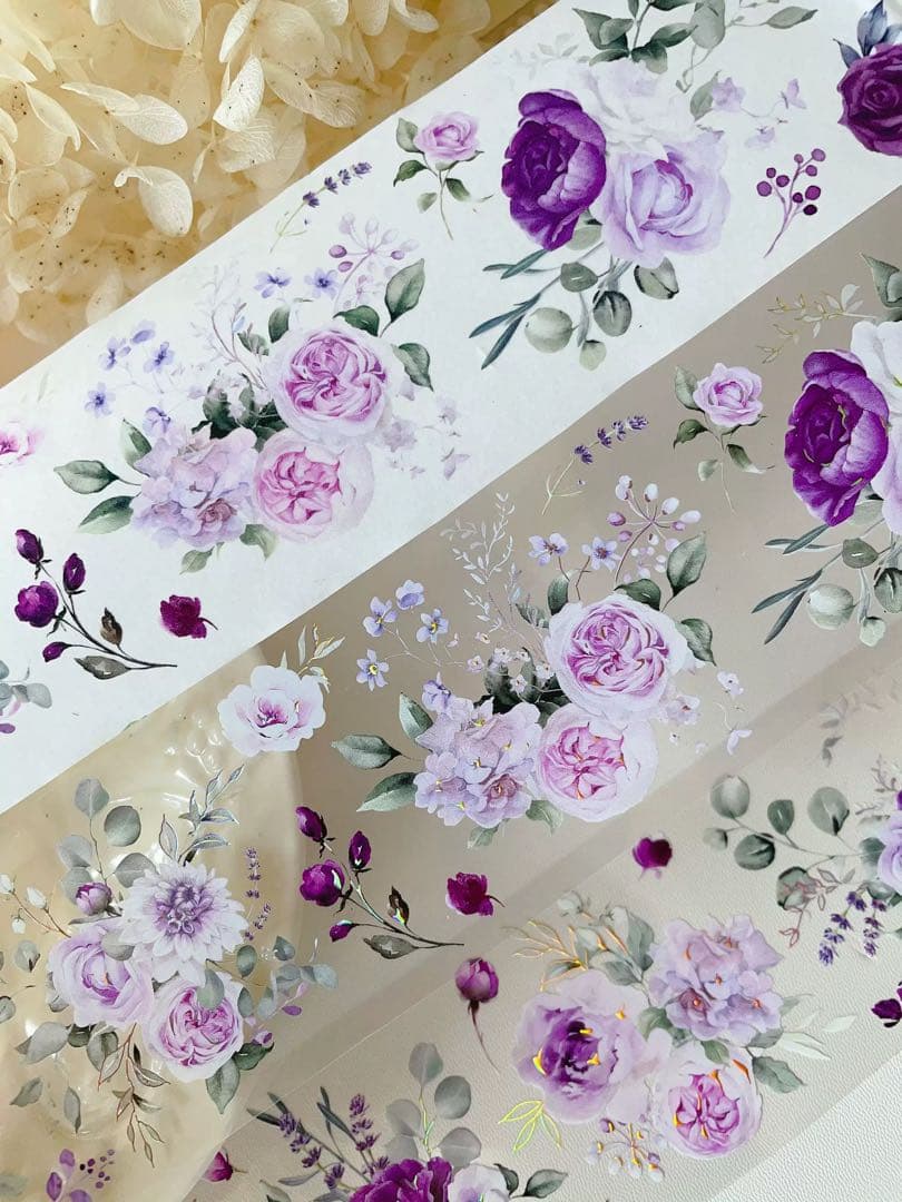 ⭐️SALE⭐️ 壹洱原创《紫薰》海外マスキングテープ　マステ 【1927】