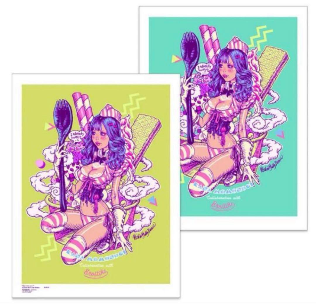 ロッキンジェリービーン 桃乃木かな シルクスクリーンポスター 2枚セット RJB