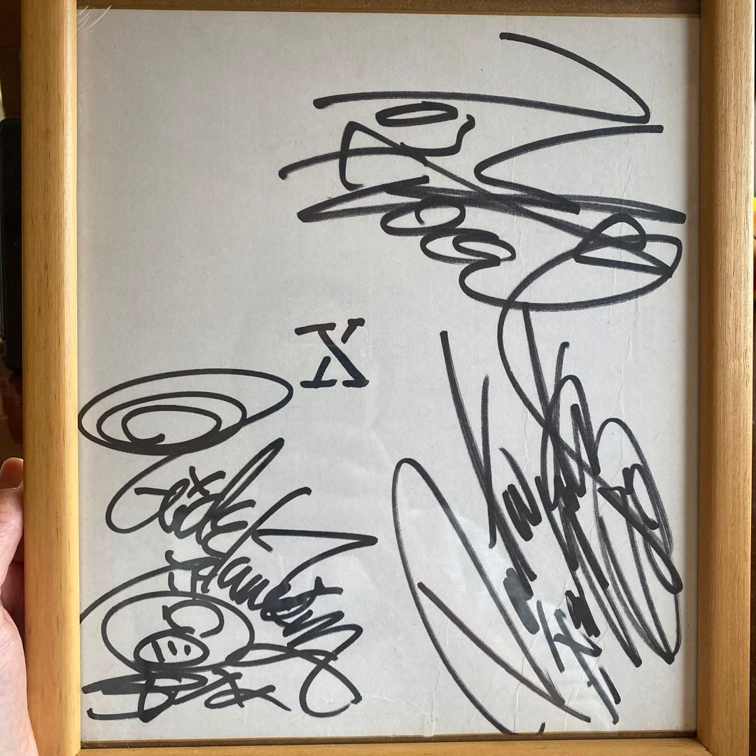 X 時代HIDEPATATOSHIサイン色紙　お宝