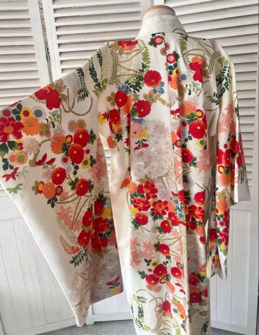 七五三7歳　着物　アンティーク　骨董品　ヴィンテージ　古典柄