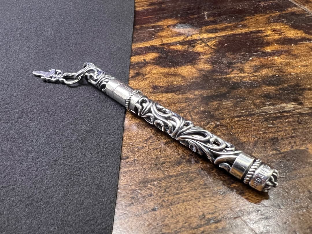 S925刻印有：重厚シルバーペンダントとしても使えるペン　SZB001