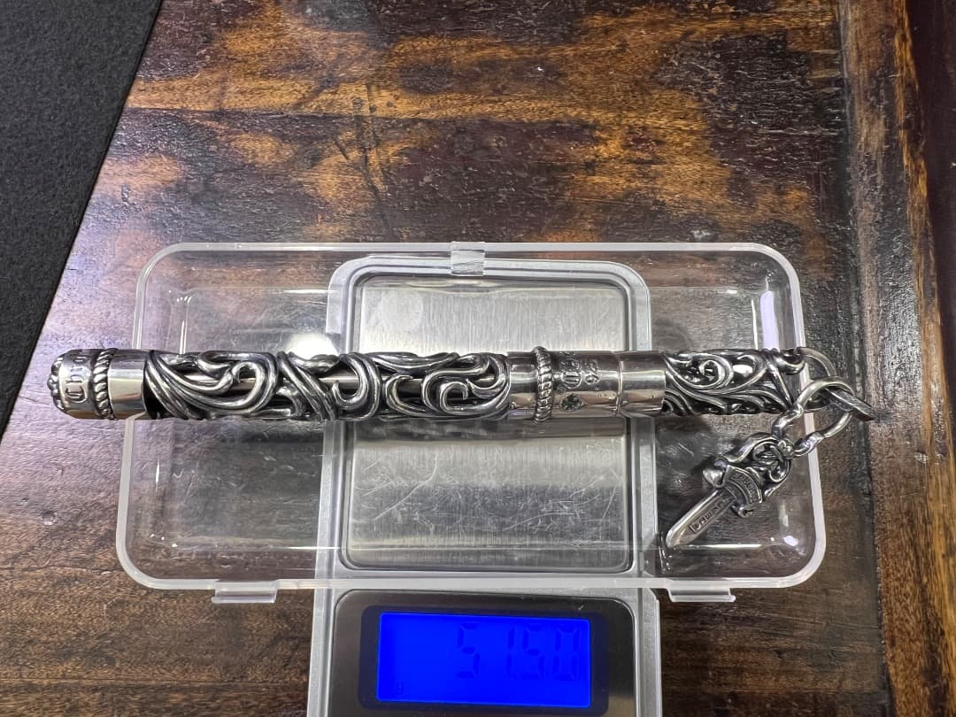 S925刻印有：重厚シルバーペンダントとしても使えるペン　SZB001