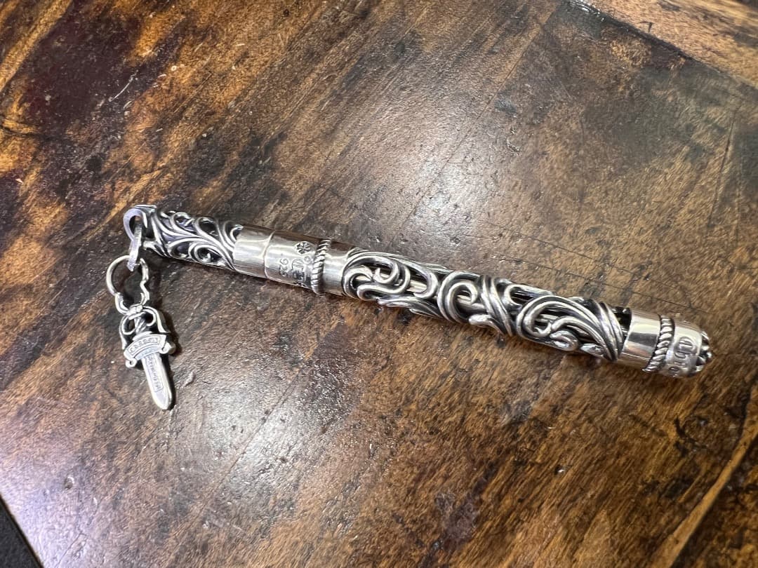 S925刻印有：重厚シルバーペンダントとしても使えるペン　SZB001