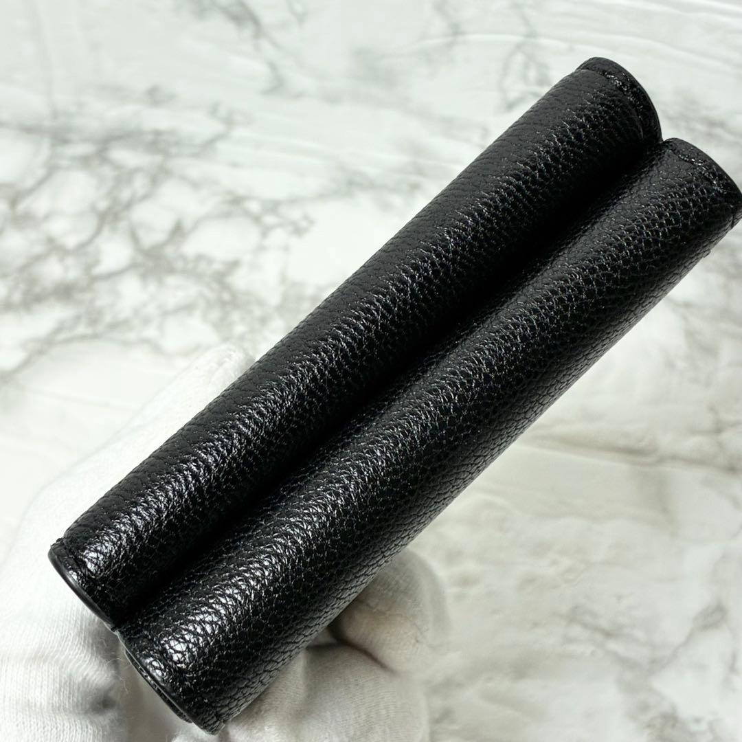 極美品　ANYA HINDMARCH アイズ ミニトライフォールドウォレット財布