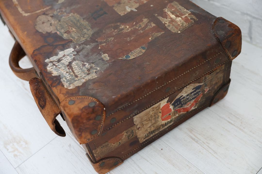 ヴィンテージ レザー ケース　ブラウン