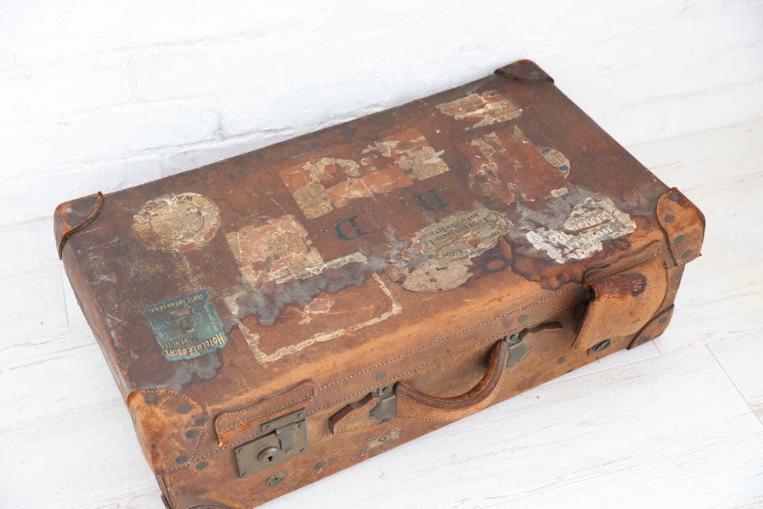 ヴィンテージ レザー ケース　ブラウン