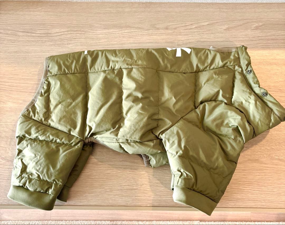  peak オリーブ ダウンジャケット 中型犬用