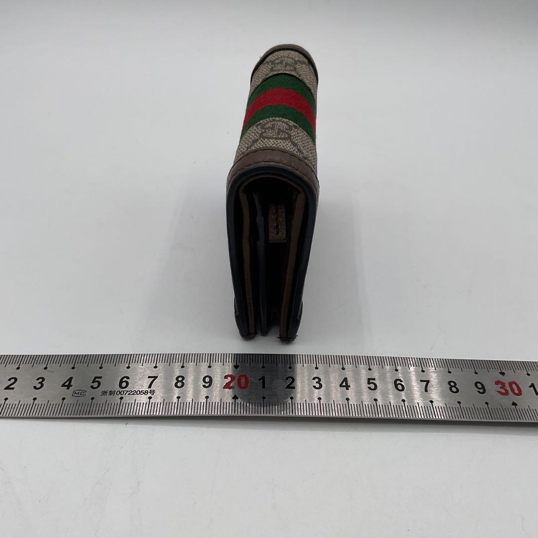 グッチ 二つ折り コンパクト 財布 オフディア GGコンパクトウォレット