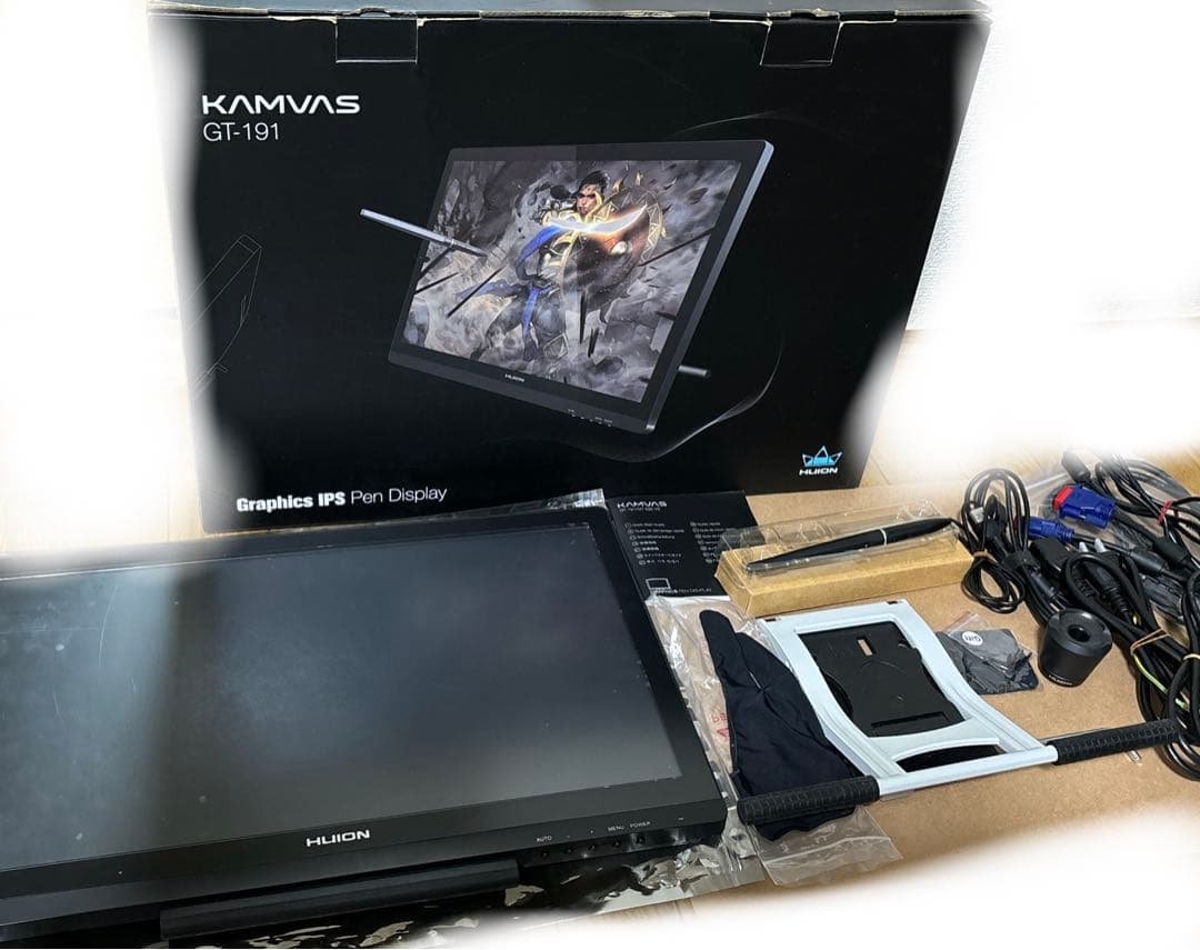 KAMVAS GT-191 HUION 液タブ 画面フィルム付き