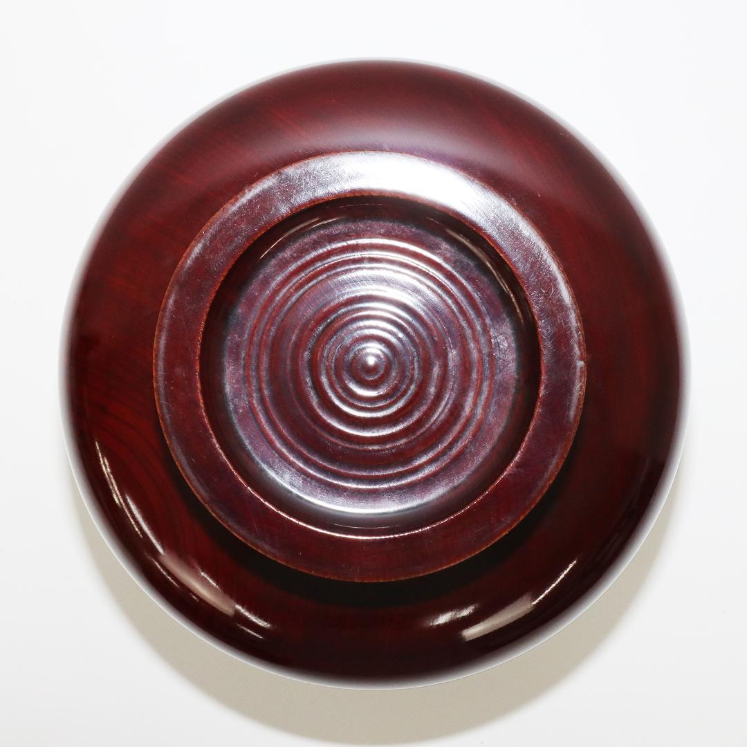 石原抱真 四君子蒔絵 春慶光琳形 菓子器 共箱