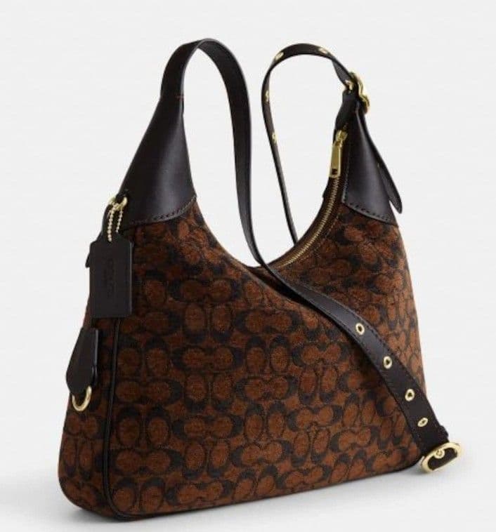 COACH エラ ショルダー バッグ・シグネチャー シェニール《新品未使用品》