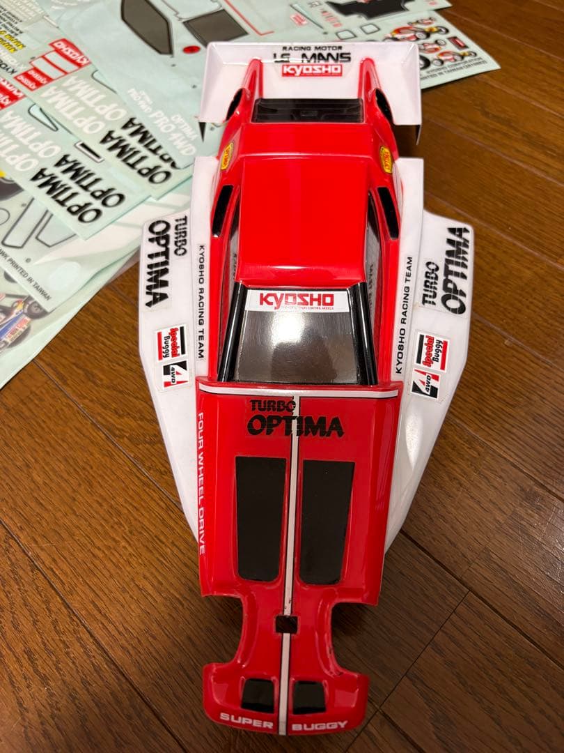 京商オプティマ (ターボオプティマ仕様) ボディー4枚、メカ一式とオプション付き