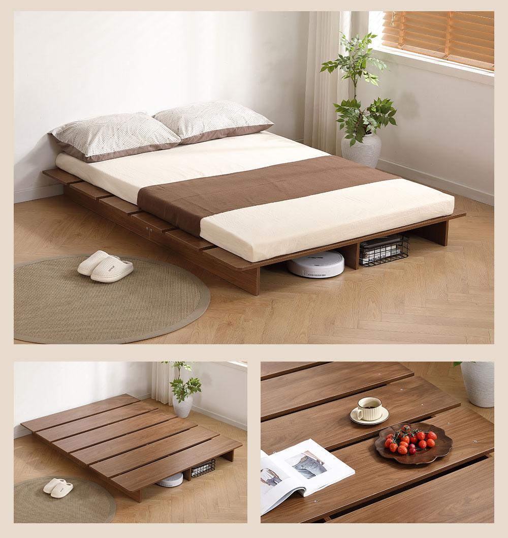 新品 ベッドフレームS ローベッド ステージベッド すのこベッド1478-180