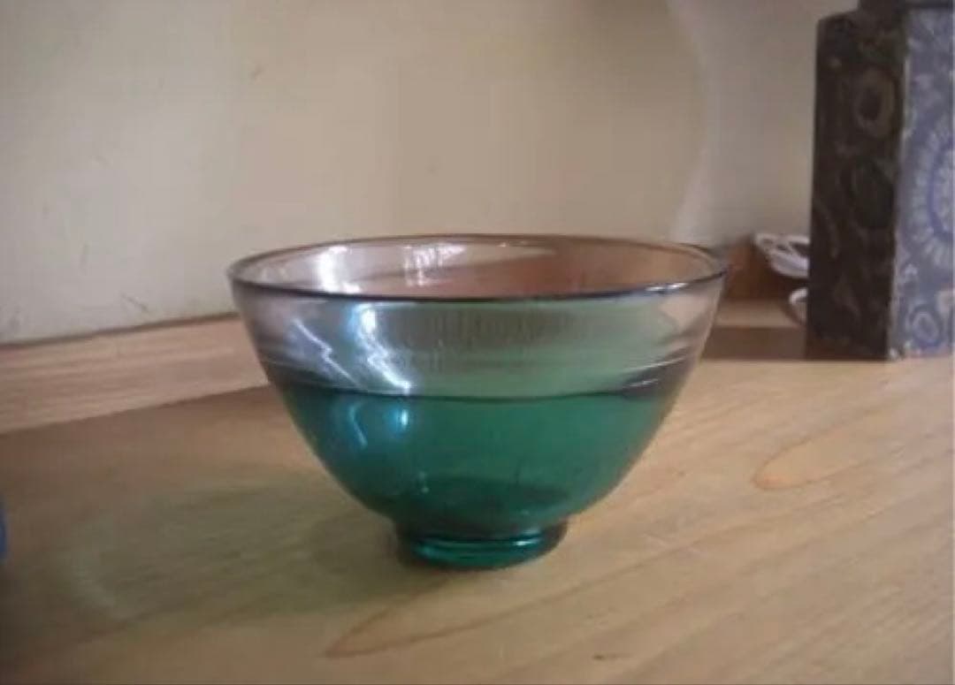 河上恭一郎　「夏草」　冷茶碗　ガラス器