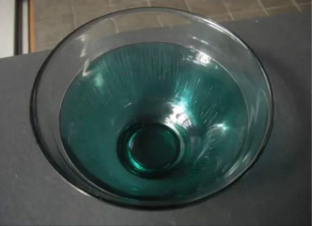 河上恭一郎　「夏草」　冷茶碗　ガラス器