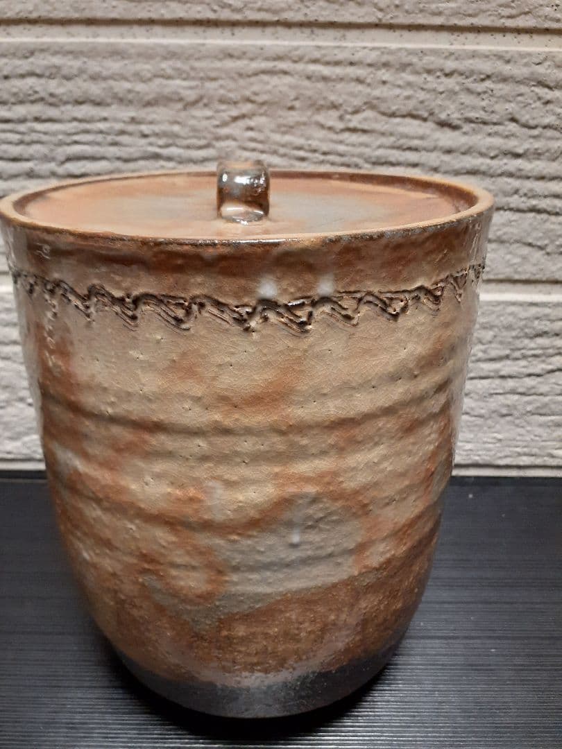 【御本が鮮やか】水指 萩焼 十二代 田原陶兵衛 茶道具 共箱 共布 栞