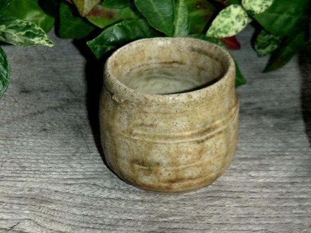 ♥黄瀬戸 （ 灰釉 ） ぐい呑み　５個 セット　ぐい飲み　骨董品