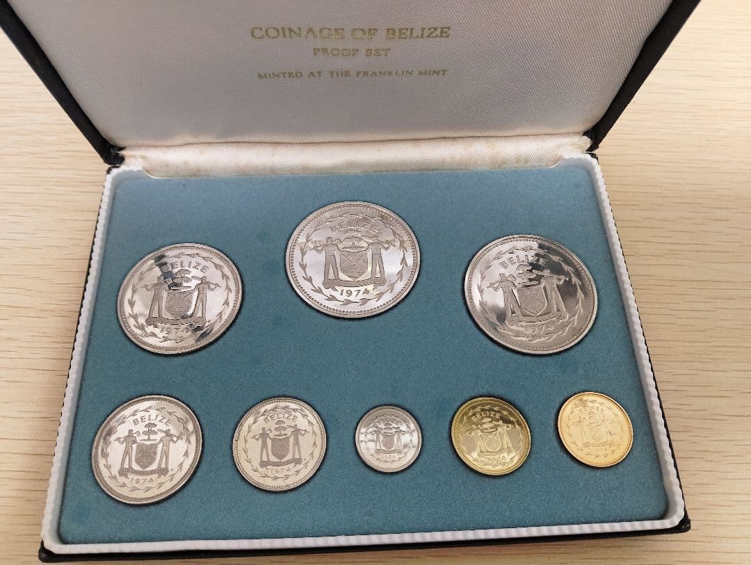 ★ベリーゼ 1974 SV925 プルーフ通貨8枚★スターリングシルバー含む