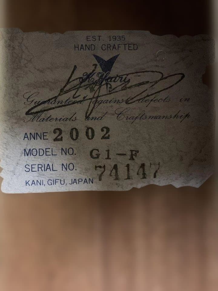 k.yairi Alvarez G1-F アコースティックギター 2002年製