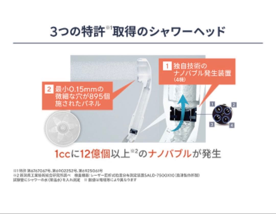 ナノフェミラスビューティー 全身美容　シャワーヘッド