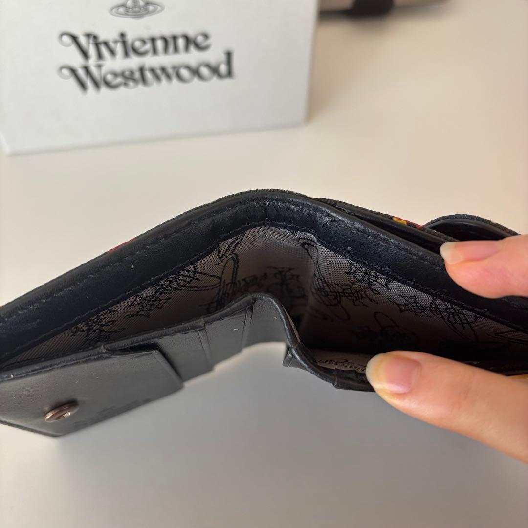 Vivienne Westwood タータンチェック 二つ折り財布 derby
