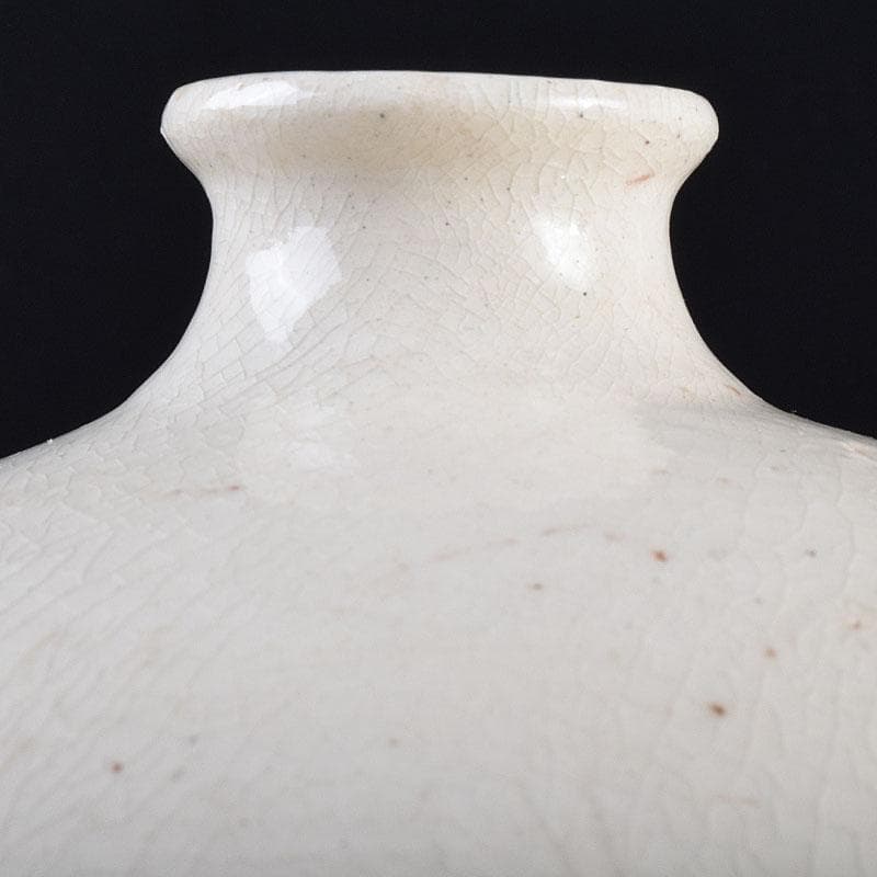 中国　定窯　白磁　刻神獣文　梅瓶　C　R9370