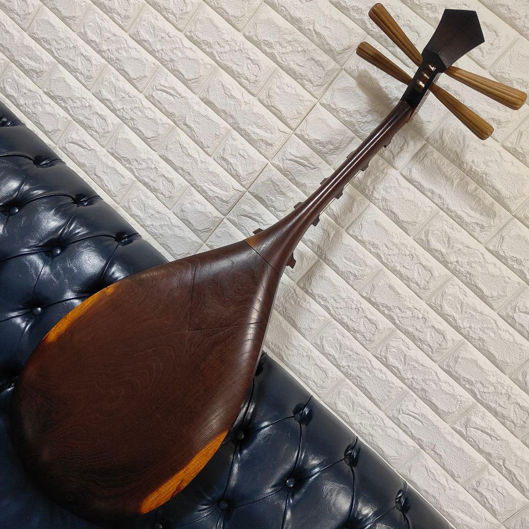 ​現状品 和楽器 琵琶 四絃五柱 撥弦楽器 伝統工芸品 弦楽器