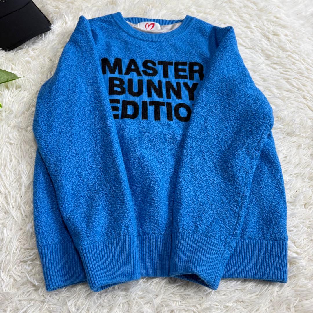 【マスターバニー】極美品✨セーター 裏地付き 2024モデル ブルー 1