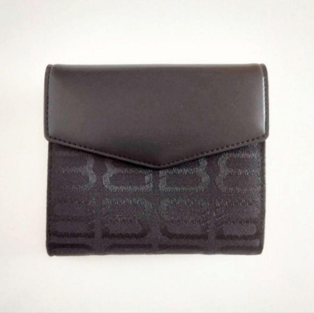 BALENCIAGA　バレンシアガ　キャンバスレザー　折り財布