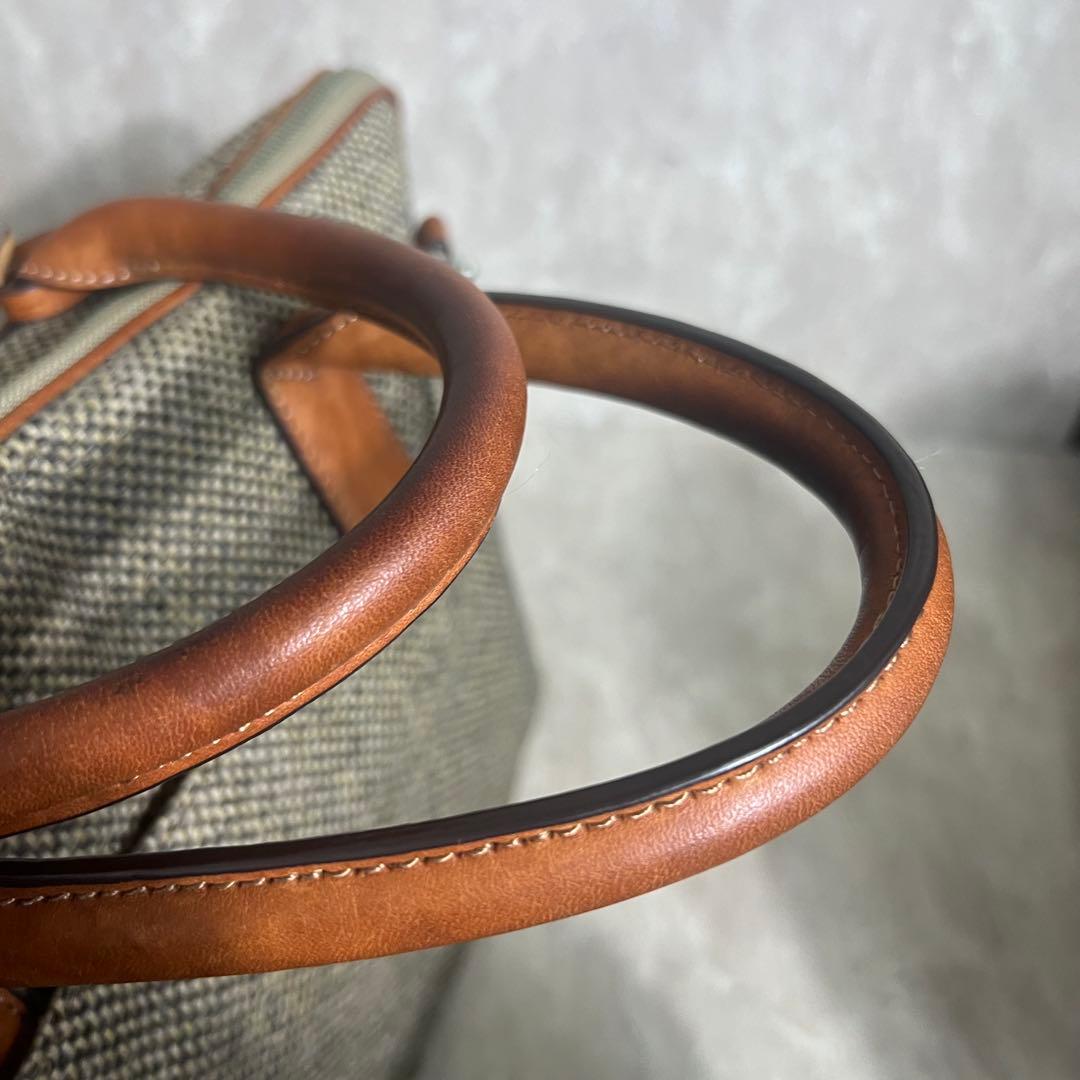 Hartmann ハートマン ビジネスバッグ ツイード ラウンドジップ L