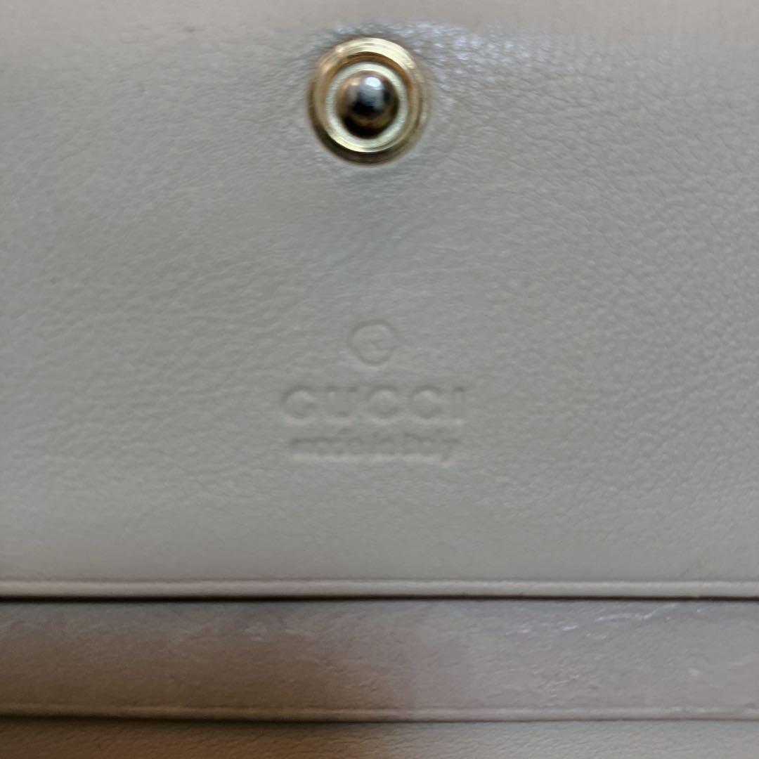 美品　GUCCIグッチ パイソン GGマーモント 折り財布 コンパクトウォレット