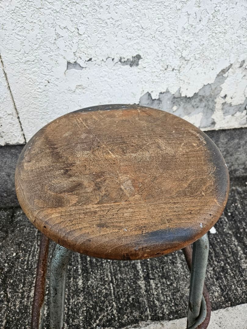 フランスヴィンテージ アーキテクトチェア スツール フレンチ インダストリアル