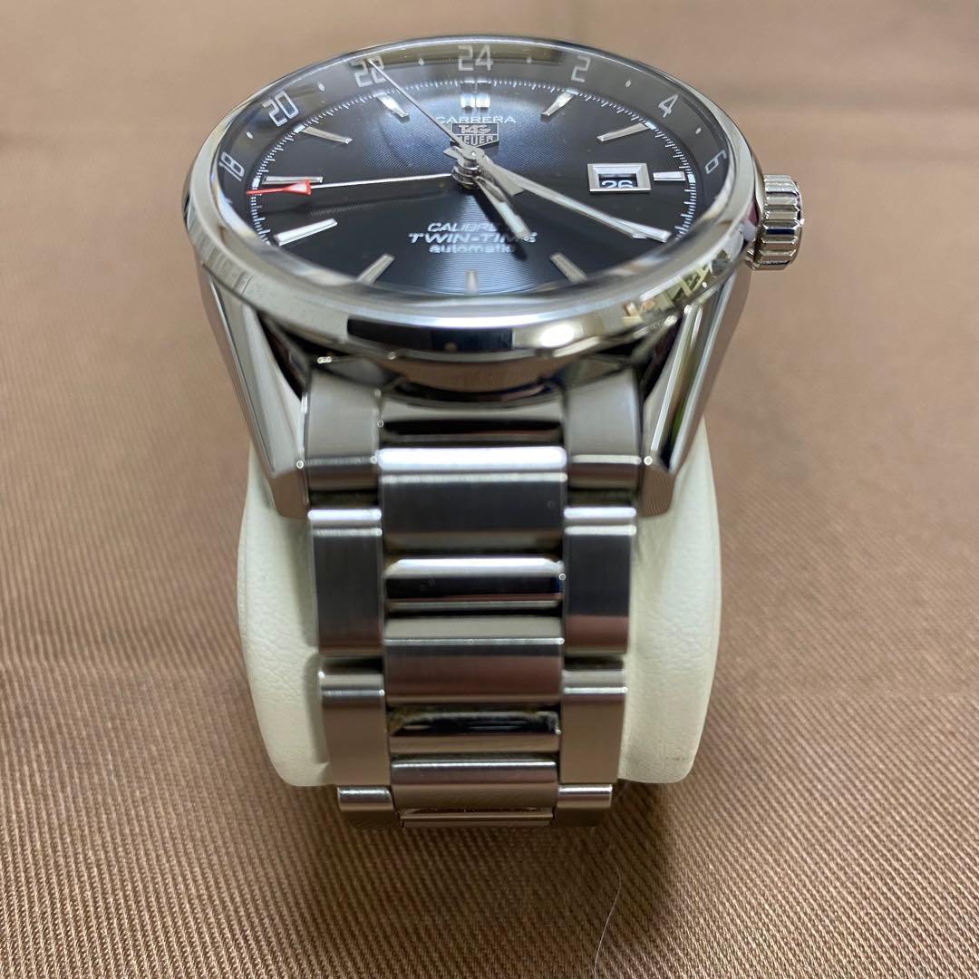 タグホイヤー　カレラ　キャリバー7 ツインタイム　ブラック