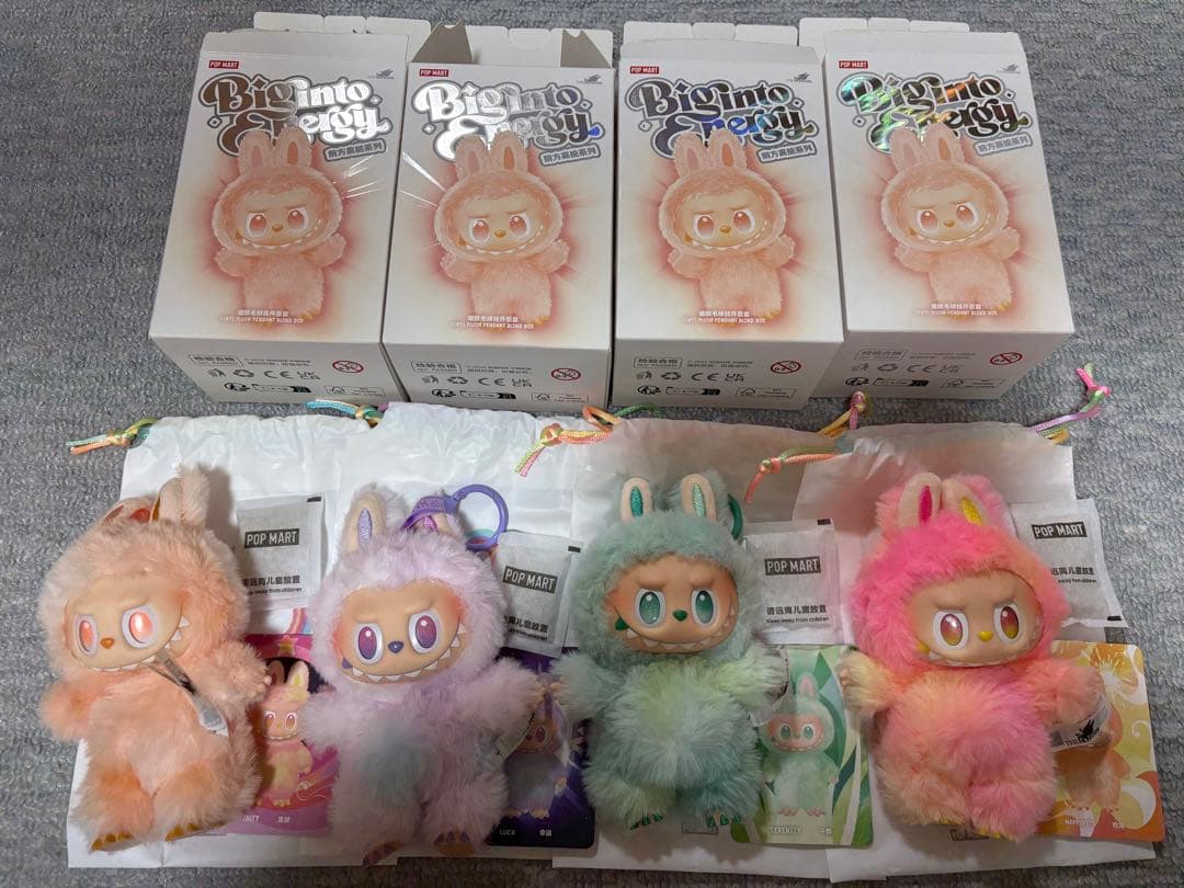 正規品 POP MART ラブブ エナジー 4個セット