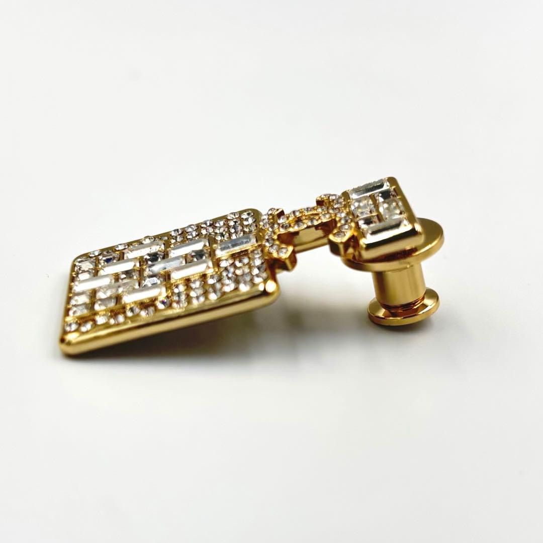 【美品】CHANEL シャネル ブローチ ラインストーン B23C 香水