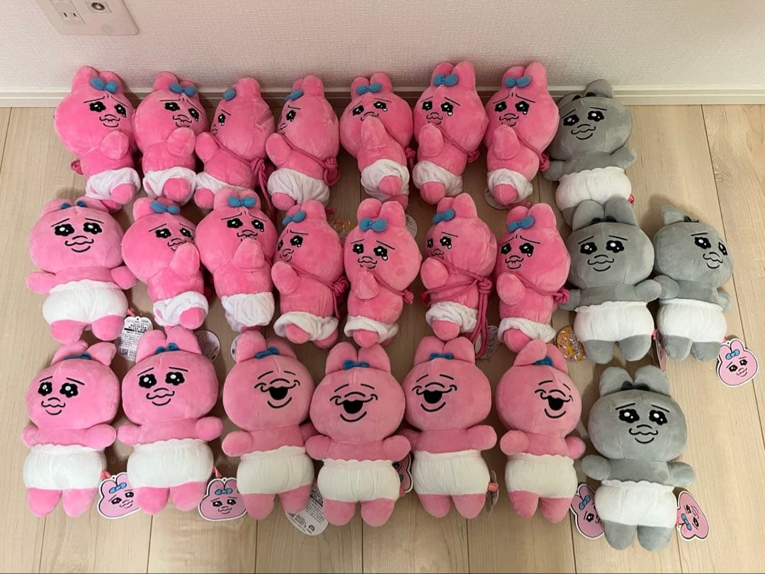 おぱんちゅうさぎぬいぐるみポシェット　おぱんちゅうさぎぬいぐるみ全3種　24個