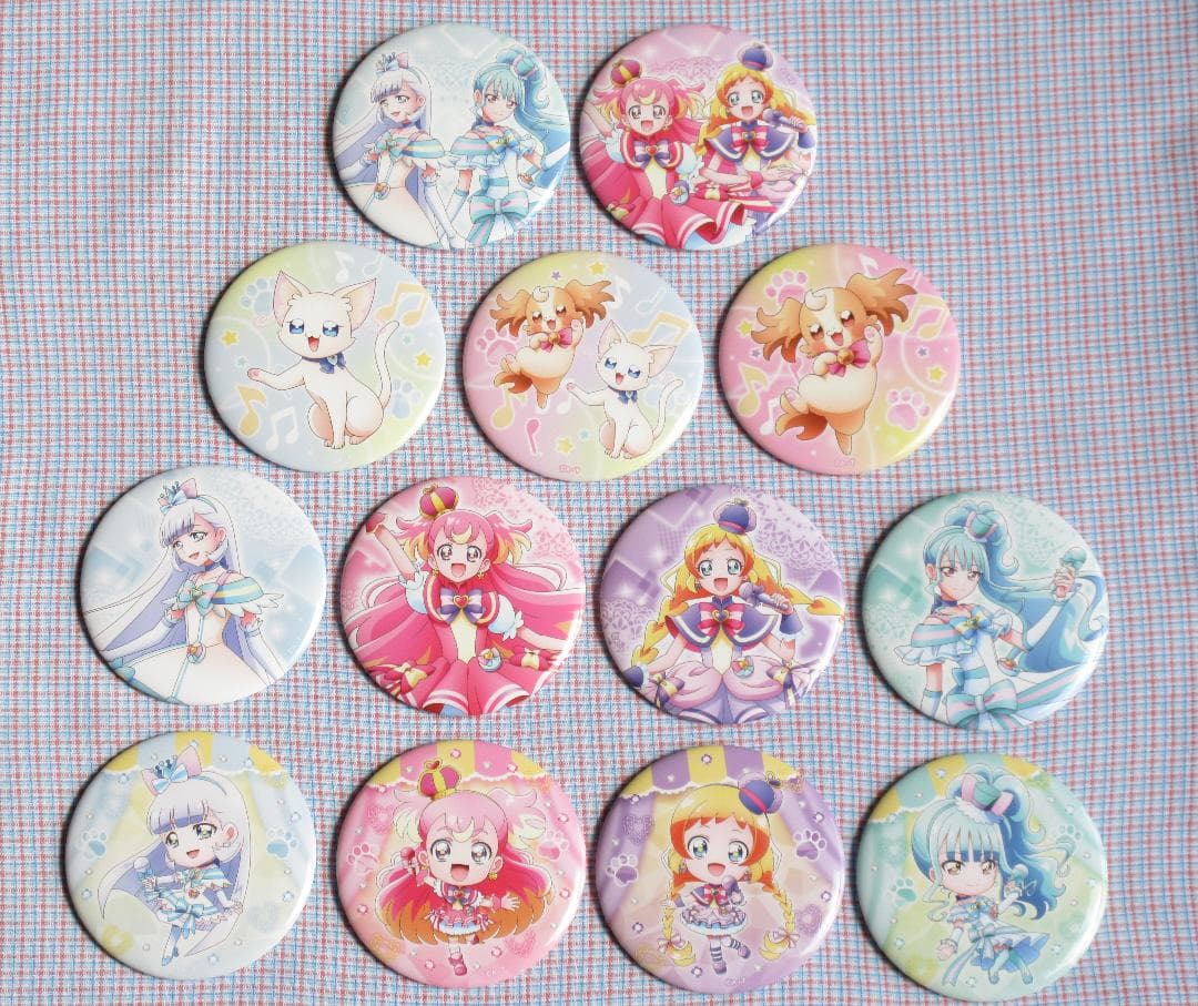 【匿名発送】プリキュアライブ 缶バッジ 全13種 フルコンプセット わんぷり
