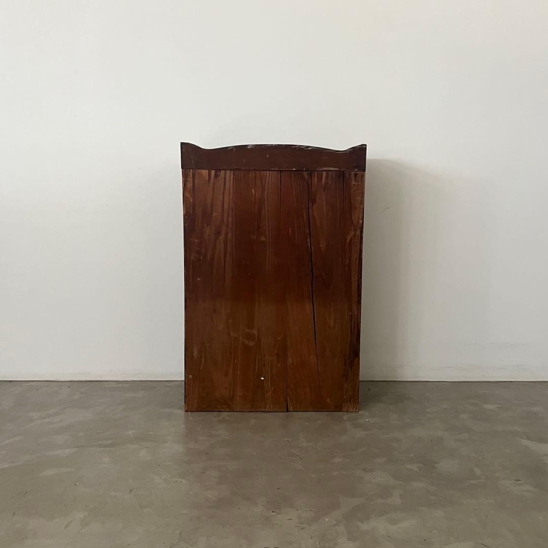 レトロ　アンティーク　古家具　古道具　ガラス棚　シェルフ　本棚　食器棚　昭和