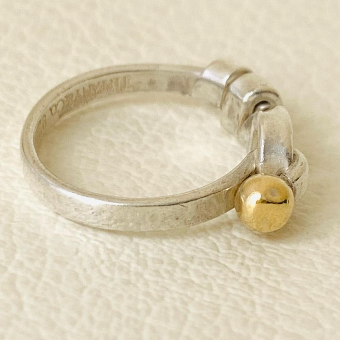 k18 コンビネーション ティファニー 指輪 リング フックアンドアイ 750