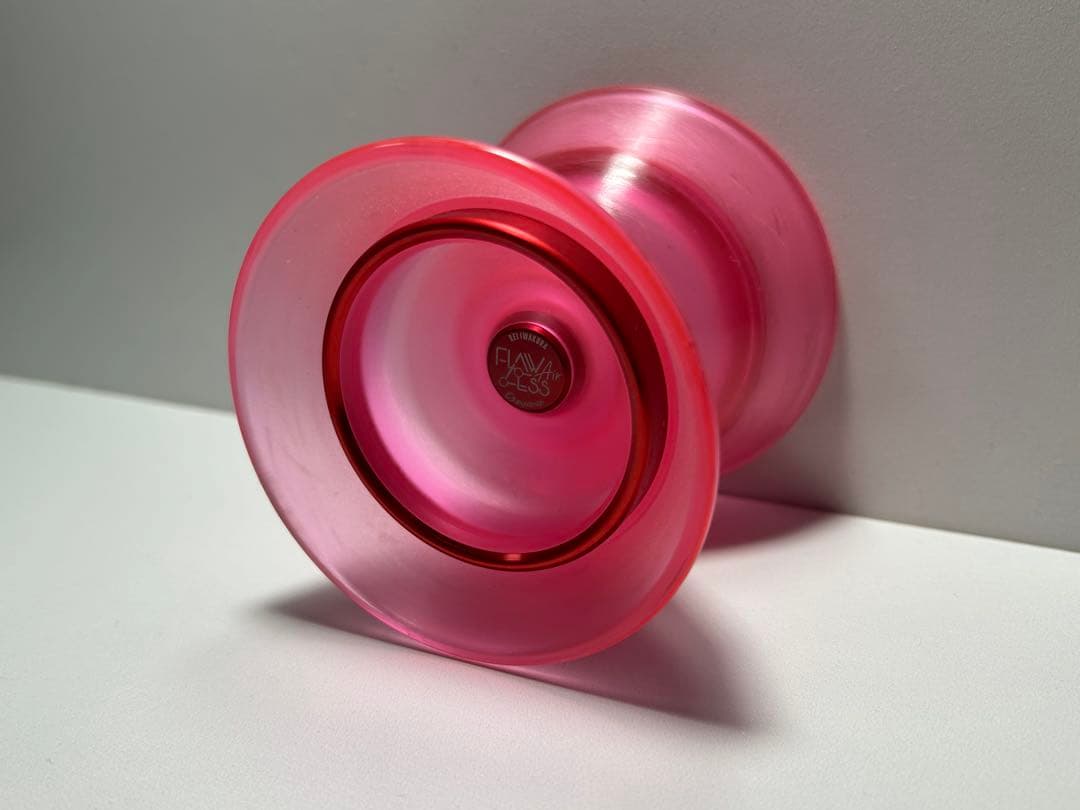 C3ヨーヨーデザイン フローレスエア(クリアピンク/レッドリム)