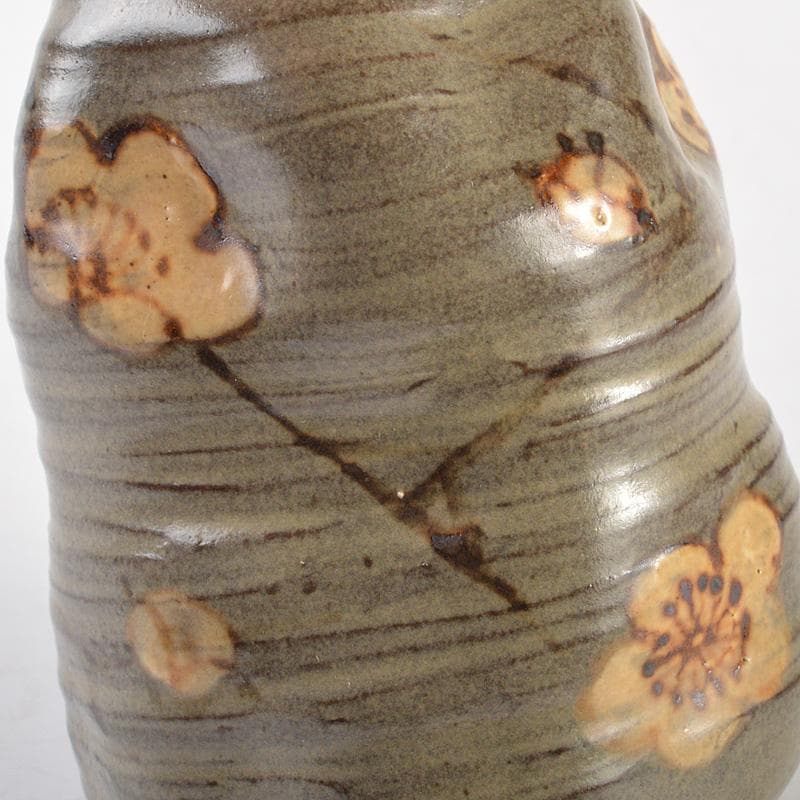 佐渡無名異焼　人間国宝　金渓堂　伊藤赤水造　一輪挿　共箱　2点　V　R7315