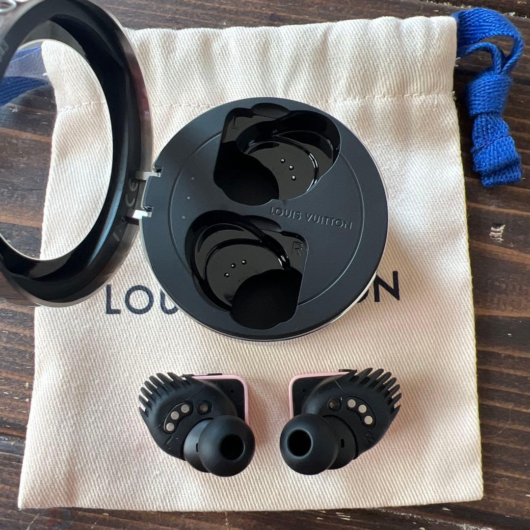 ルイヴィトン　ホライゾン　ワイヤレス　イヤホン　ピンク　QAB150【中古品】