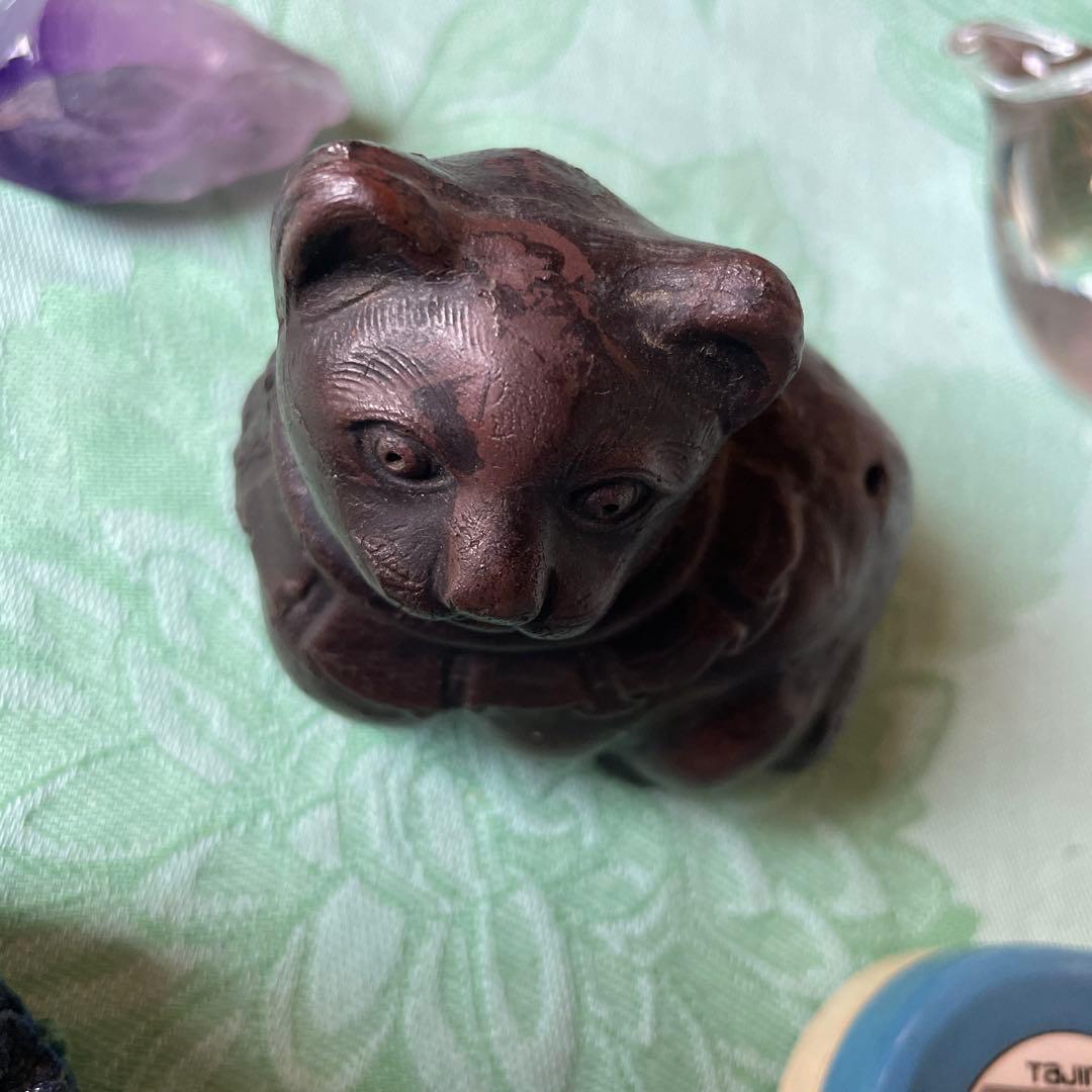 江戸時代　銅鋳造　猫水滴（ねこすいてき）