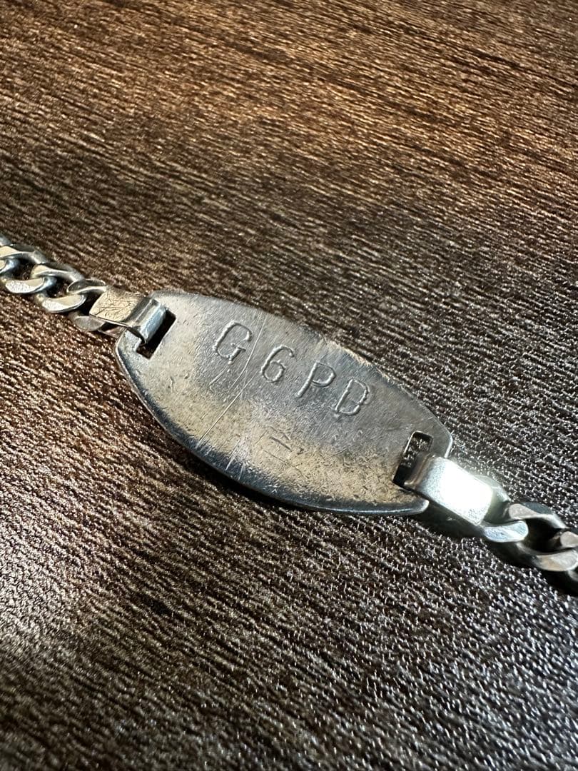 ヴィンテージ　米国医療IDブレスレット　刻印